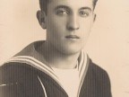Carlo Rosti in divisa da marinaio.