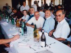 Emilio Renato Cattaneo con i colleghi durante un evento aziendale.