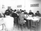 La squadra del Calcio Piombino a pranzo. 1950